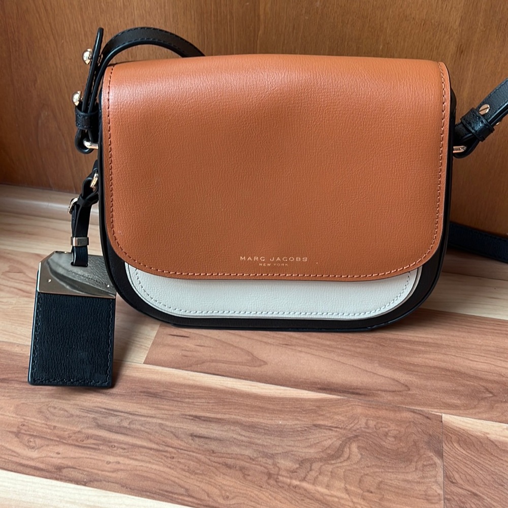 Marc Jacobs Tan and Black Crossbody Bag